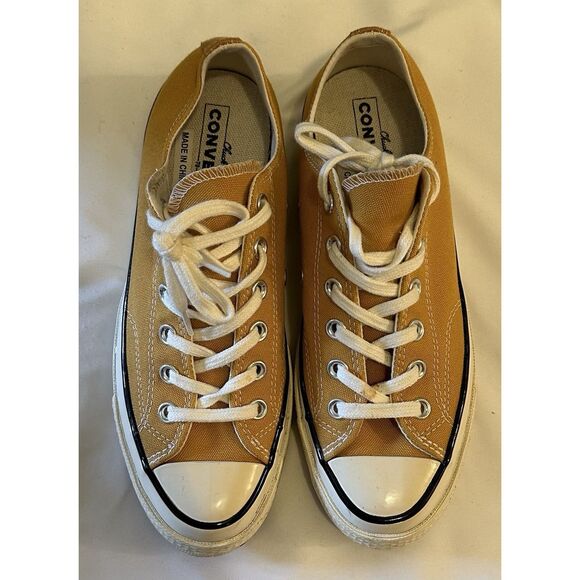 Converse Chuck Taylor Sunflower Yellow Low-top Shoes Mens Size 6 - Picture 2 of 10